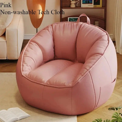 Modern Bean Bag Sofa Chair – Pure Cotton & Linen Puff Seat for Living Room F4G Software