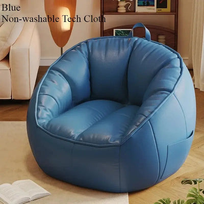 Modern Bean Bag Sofa Chair – Pure Cotton & Linen Puff Seat for Living Room F4G Software