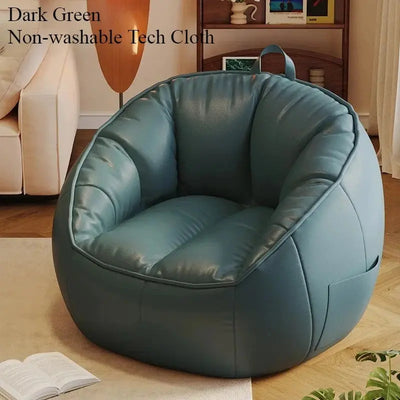 Modern Bean Bag Sofa Chair – Pure Cotton & Linen Puff Seat for Living Room F4G Software